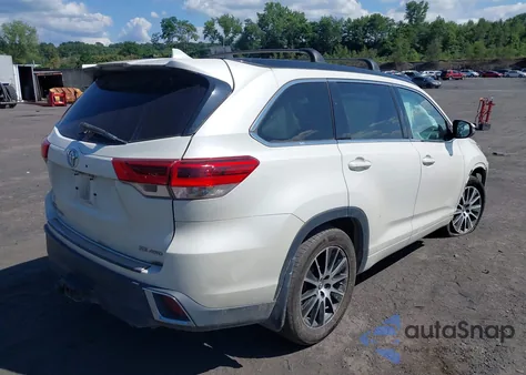 2017 Toyota Highlander Xle z USA, uszkodzony, nr VIN 5TDJZRFH4HS519587
